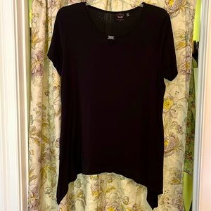 New Rafaella Black Tunic Tops